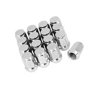 Partuto 16 Pcs M14x1.5 Chrome Bulge Acorn Wheel Lug Nuts Cone Seat for Car Replacement