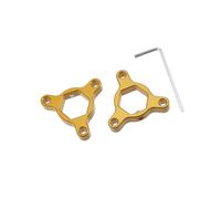 Partuto 17mm Gold Tone Aluminum Alloy Racing Motorcycle Rider CNC Fork Preload Adjusters for Most Motorcycle - Pack of 2 Replacement