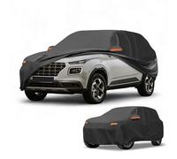 Partuto 190T-PU Full Car Cover for Hyundai Venue with Zipper