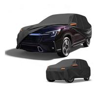Partuto 190T-PU Waterproof Full Car Cover for Subaru Ascent with Zipper