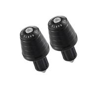 Partuto 1Pair Motorcycle Handlebar End Plugs 7/8" 22mm Aluminum Alloy Black Replacement