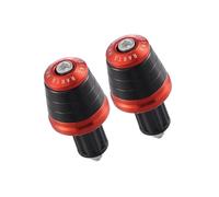 Partuto 1Pair Motorcycle Handlebar End Plugs 7/8" 22mm Aluminum Alloy Orange Replacement