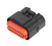 Partuto 1Pc 1mm Series Universal Automotive ECU Connector - Car RV Truck Female Electrical Wire Connector Plug Waterproof - Plastic Black Orange 18 Pin