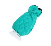 Partuto 1pc 40x17cm Universal Car Ice Scraper Glove - Insulated Warm Mitt Glove W/Snow Frost Remover for Car Truck Windscreen Portable - Waterproof Fabric Green