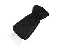 Partuto 1pc 40x17cm Universal Car Ice Scraper Glove - Insulated Warm Mitt Glove W/Snow Frost Remover for Car Truck Windscreen Portable - Waterproof Fabric Black