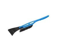 Partuto 1pc 53cm Universal Car Ice Scraper Brush with Broom - SUV Snow Frost Remover for Car Truck RV Windscreen Side Window Anti Crash - Plastic Nylon Blue