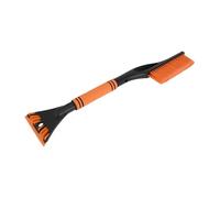 Partuto 1pc 60x11cm Universal Car Ice Scraper Brush with Broom - SUV Snow Frost Remover for Car Truck RV Windscreen Side Window Anti Crash - Plastic Orange Snow Shoveling Defrost Clearing