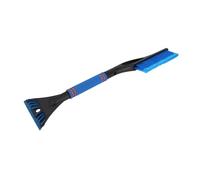 Partuto 1pc 60x11cm Universal Car Ice Scraper Brush with Broom - SUV Snow Frost Remover for Car Truck RV Windscreen Side Window Anti Crash - Plastic Blue Snow Shoveling Defrost Clearing