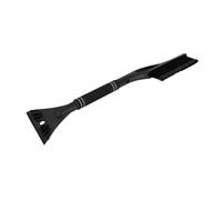Partuto 1pc 60x11cm Universal Car Ice Scraper Brush with Broom - SUV Snow Frost Remover for Car Truck RV Windscreen Side Window Anti Crash - Plastic Black Snow Shoveling Defrost Clearing
