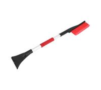 Partuto 1pc 75x11cm Universal Car Ice Scraper Brush with Broom - SUV Snow Frost Remover for Car Truck RV Windscreen Side Window Anti Crash - ABS Red Snow Shoveling Defrost Clearing