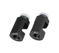 Partuto 2 Pcs 12mm 14mm Universal Spark Plug Caliper Gap Tool - Metal Black