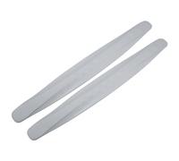 Partuto 2 Pcs 40cm Carbon Fiber Pattern Car Bumper Guard Strips - PVC Gray
