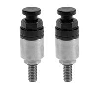 Partuto 2 Pcs M4x0.7 Universal Motorcycle Screw - Dirt Bike Motocross Fork Air Bleeder Valve - Metal Black