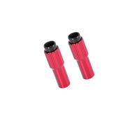 Partuto 2 Pcs Red Metal Bicycle Cable Adjuster Brake Gear Shift Connector Replacement