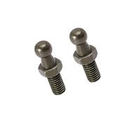 Partuto 2 Set 10mm M8x15mm Car Gas Strut Ball Studs Black Replacement