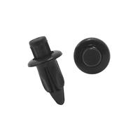Partuto 20 Pcs Black 6mm Hole Rivet Fastener Push Pin Clip for Fender Bumper Replacement