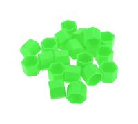 Partuto 20 Pcs Wheel Lug Nut Bolt Rims Tire Nut Screws Dust Cap Cover Nut Protection Silicone Fluorescent Green 2.2x19x20.2mm