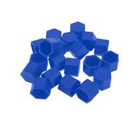 Partuto 20 Pcs Wheel Lug Nut Bolt Rims Tire Nut Screws Dust Cap Cover Nut Protection Silicone Fluorescent Blue 2.5x21x20.6mm