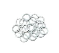 Partuto 20pcs Engine Oil Crush Washers Drain Gaskets 18mm ID. 23.9mm OD. Replacement