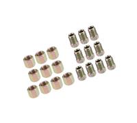 Partuto 20pcs Motorcycle Brake Line Tube Fittings 10mm Nuts for 3/16" Replacement