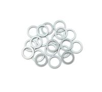 Partuto 20pcs Oil Crush Washers Drain Plug Gaskets 16mm ID. 22mm OD. Replacement