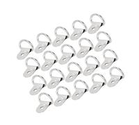 Partuto 20pcs Silver Tone D Shape Tie Down Anchors Lashing Rings for Car Truck Trailer Cargo RV Boats Replacement