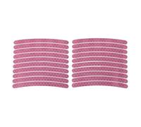 Partuto 20Pcs Wheel Rim Stickers Arc-Shape for 14-22" Neon Pink Reflective