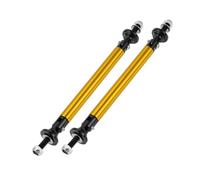 Partuto 2pcs 100mm/3.94in Car Splitter Support Rods Adjustable Front Rear Bumper Lip Splitter Strut Rod Tie Support Bars Aluminum Alloy Gold Tone
