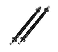 Partuto 2pcs 100mm/3.94in Car Splitter Support Rods Adjustable Front Rear Bumper Lip Splitter Strut Rod Tie Support Bars Aluminum Alloy Black
