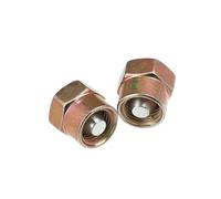 Partuto 2pcs 14mm Diesel Common Rail Fuel Injector Cap Block Off Tool Replacement for Chevrolet for GMC 6.6L for Dodge 5.9L M14x1.5 Fuel Line Nut Block Off Tool Copper Color Replacement