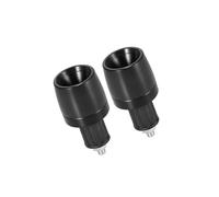 Partuto 2pcs 18mm Handlebar End Caps Plug Bar End for Motorcycle Black Replacement