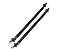 Partuto 2pcs 200mm/7.87in Car Splitter Support Rods Adjustable Front Rear Bumper Lip Splitter Strut Rod Tie Support Bars Aluminum Alloy Black