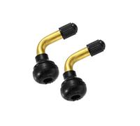 Partuto 2pcs Auto Tire Valve Air Tyre PVR70 Valve Stem Bent 90 Degree Angled Replacement