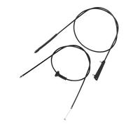 Partuto 2PCS No.51237184603/51237201904 Car Bonnet Hood Lock Release Cable for BMW 1 Series E81 E82 E87 E88 116d 116i 118d 118i 120d 120i Hood Latch Wire Puller Replacement