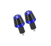 Partuto 2pcs Universal 18mm Handlebar End Caps Plug Bar for Motorcycle Blue Replacement