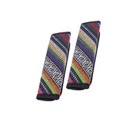 Partuto 2pcs Universal Car Seat Belt Shoulder Pad Covers Linen Multicolor Replacement
