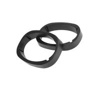 Partuto 2Pcs Universal Speaker Spacer Mounting Ring Adapter for 6"x9" Speaker Plastic 46mm Thickness Black Hollow Replacement