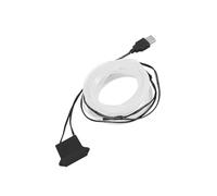 Partuto 3 Meter/10ft Car Interior USB EL Wire Strip Ice Blue Cold Light Set Replacement