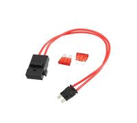 Partuto 32V Standard Fuse Adapter Fuse Kit with 2pcs 10A Blade Style Fuse Replacement