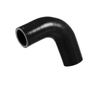 Partuto 35mm 1.38" ID 90mm/3.54" Length 90° Silicone Elbow Hose 5mm Thickness 4-Ply Reinforced High Temp Turbo Intercooler Intake Pipe Universal Black 1 PC