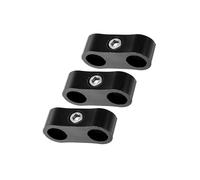 Partuto 3pcs AN4 Car Hose Separator Clamp Fuel Line Connector Black Replacement