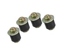 Partuto 4 Pcs 22-25mm Universal Vehicle Rubber Freeze Plug - Rubber Black