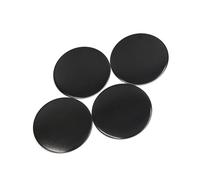 Partuto 4 Pcs 56mm Universal Car Wheel Hub Center Cap Sticker - Aluminium Alloy Black