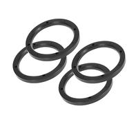 Partuto 4 Pcs 6.5 Inch Universal Speaker Spacer Adapter - Plastic Black