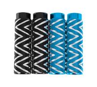 Partuto 4 Pcs Aluminum Alloy Anti-Skid Bike Pegs 100mm Length Wave Texture Bicycle Backseats Stands Cycling Foot Pegs 3/8 Inch Axles Black Sky Blue