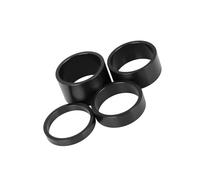 Partuto 4 Pcs Bicycle Headset Spacer Black Fit 11/8inch Stem 5 10 15 20mm Replacement