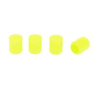 Partuto 4 Pcs Fish Pattern Fluorescent Tire Valve Stem Caps for Car Truck Motorbike Bicycle Tyre Valve Dust Covers Decorative Polystyrene Yellow 8x17mm
