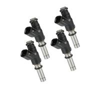 Partuto 4 Pcs Fuel Injector Compatible for OPEL for Astra H Hatchback 1.3 CDTI 05-10 1.4 1.6 1.7 CDTI 04-10, Flow Matched Plastic Black Fuel Injection Nozzle Replacement