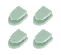 Partuto 4 Pcs Universal Car Storage Hooks for Most Cars, SUVs, and Trucks Car Adhesive Hooks Sturdy Plastic Green 1.18"x0.79"