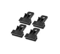Partuto 4 Pcs Window Door Glass Channel Retainer Clip, 2.01"x1.57"x0.67" Glass Regulator Holder Sash Clip Universal for Car Truck Van Durable Plastic Black Replacement